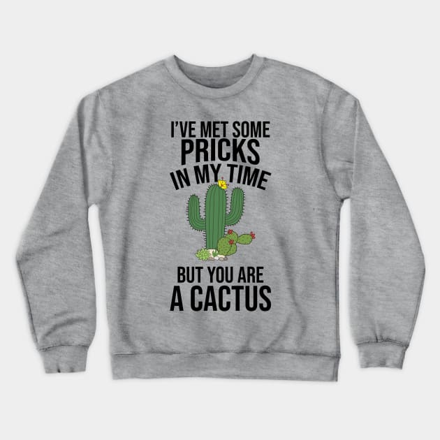 I’ve met some pricks in my time but you really are the full cactus Crewneck Sweatshirt by HayesHanna3bE2e